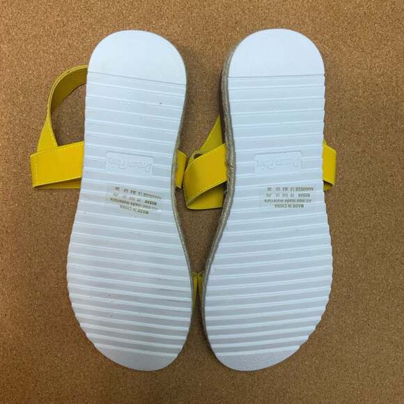 Dream Pairs Rosan Espadrille Platform Sandals Yellow, size 7.5 - Picture 6 of 6